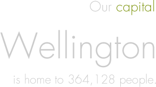 Our capital Wellington is home to 364,128 people. Our capital Wellington is home to 364,128 people.